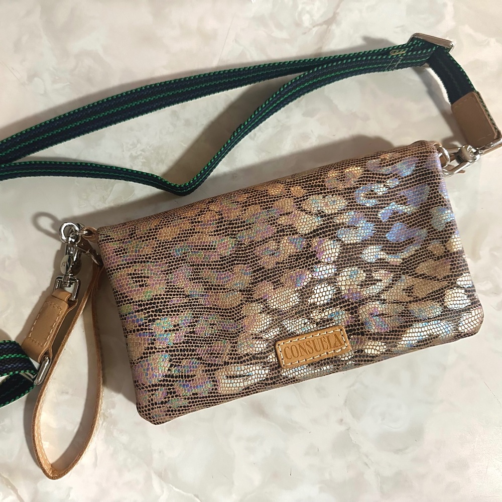 Consuela Tan and Cream Crossbody Bag with Elegant Design